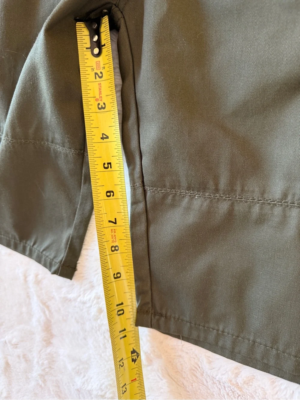Denim & Rivets Olive Green Utility Cargo Shorts Size 34